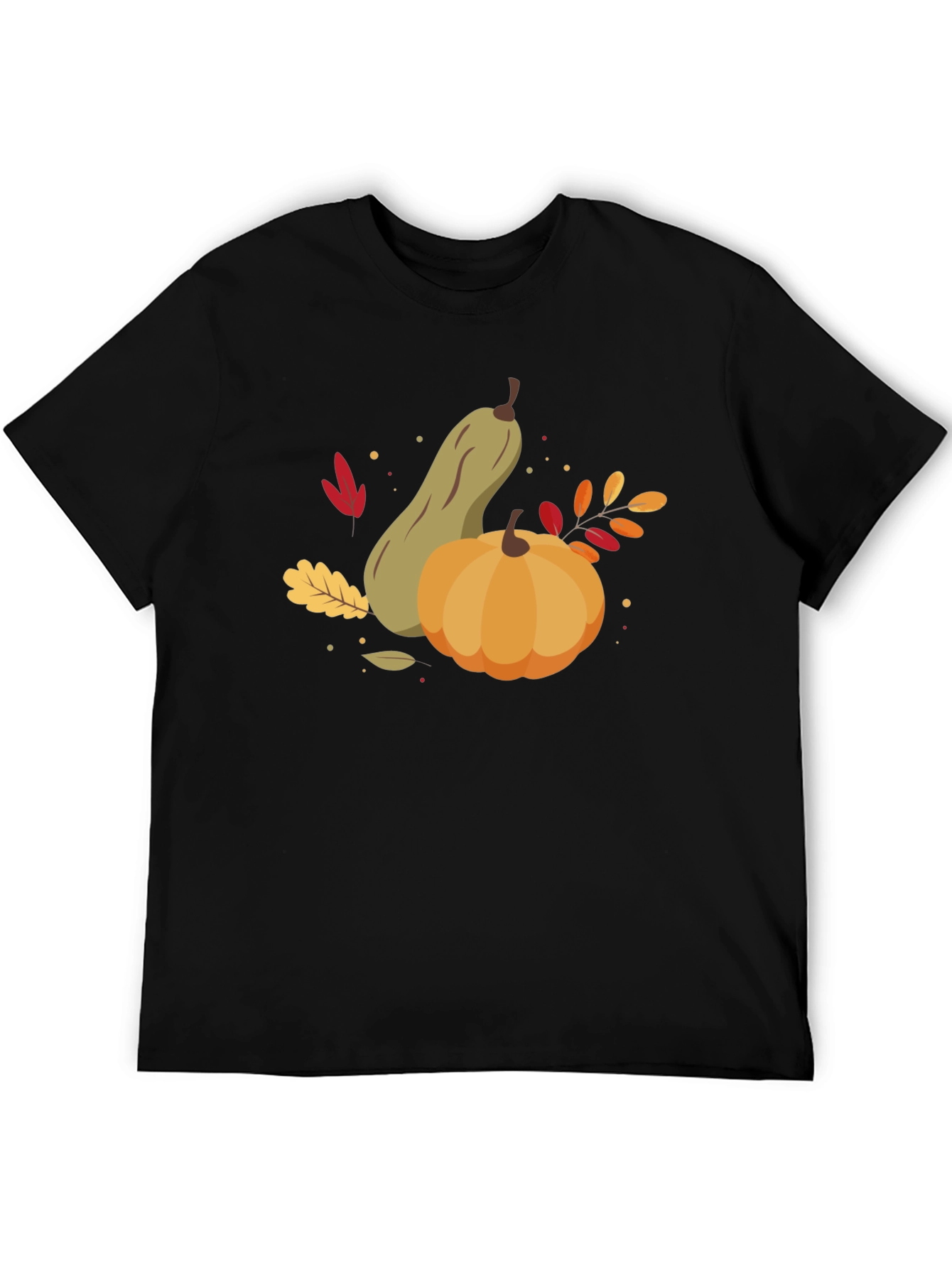 Autumn Harvest Graphic Tee - Pumpkin & Squash Design