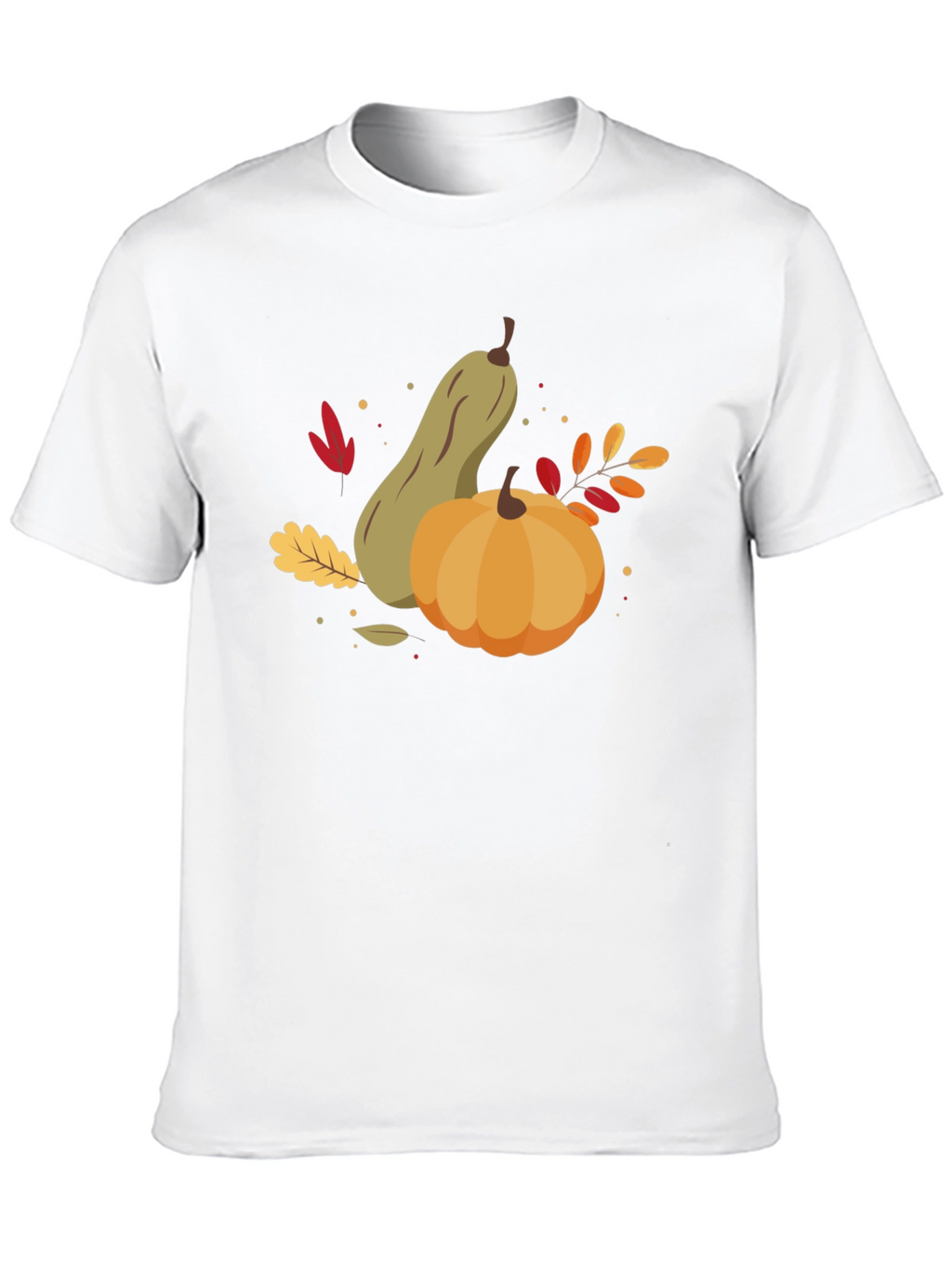 Autumn Harvest Graphic Tee - Pumpkin & Squash Design
