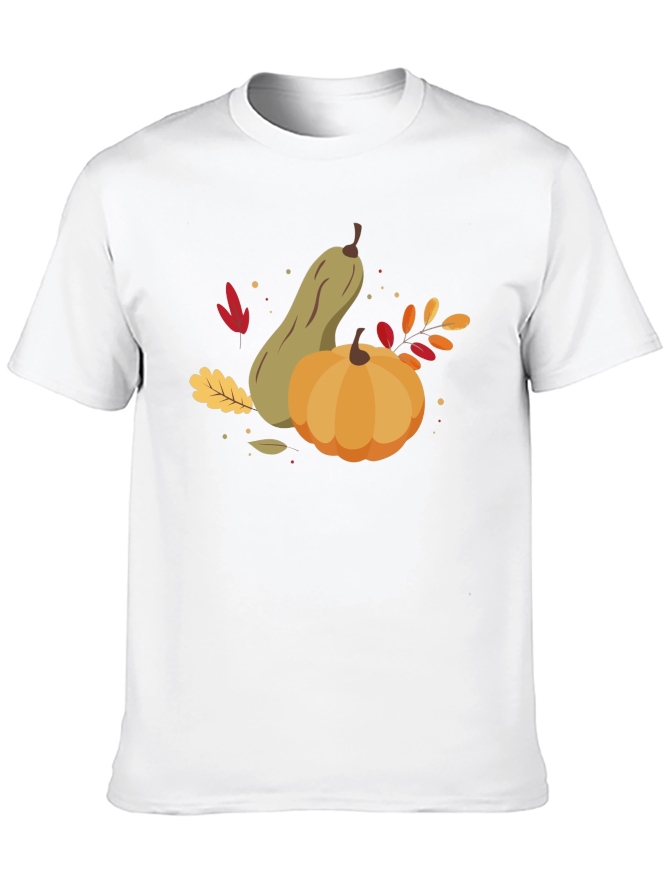 Autumn Harvest Graphic Tee - Pumpkin & Squash Design