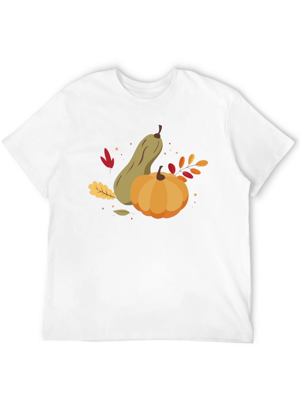 Autumn Harvest Graphic Tee - Pumpkin & Squash Design