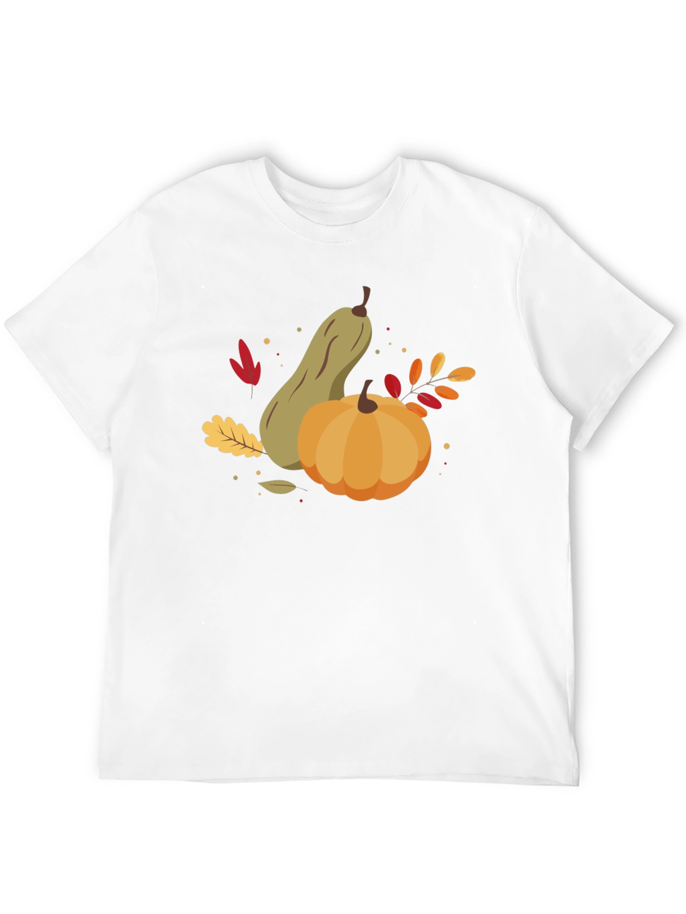 Autumn Harvest Graphic Tee - Pumpkin & Squash Design