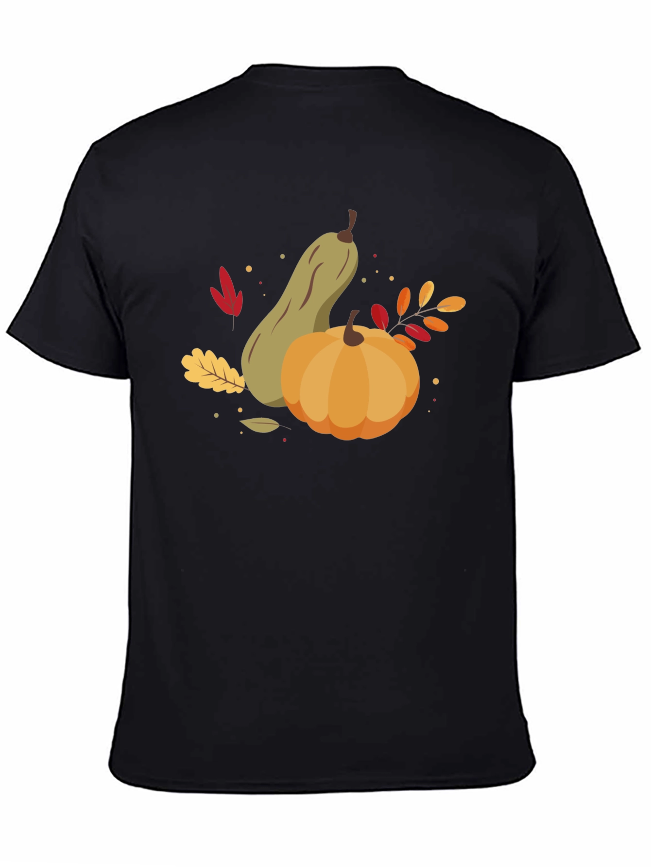 Autumn Harvest Graphic Tee - Pumpkin & Squash Design