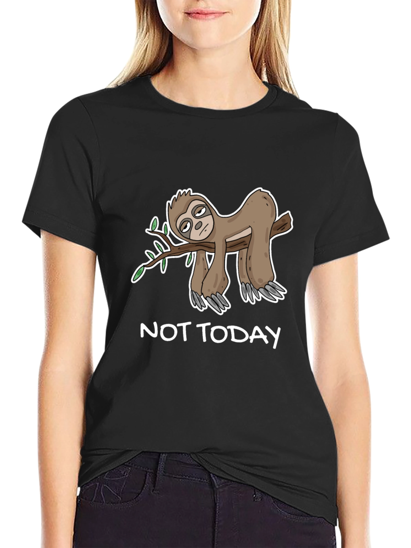 Not Today Sloth T-Shirt - Funny Lazy Sloth Tee