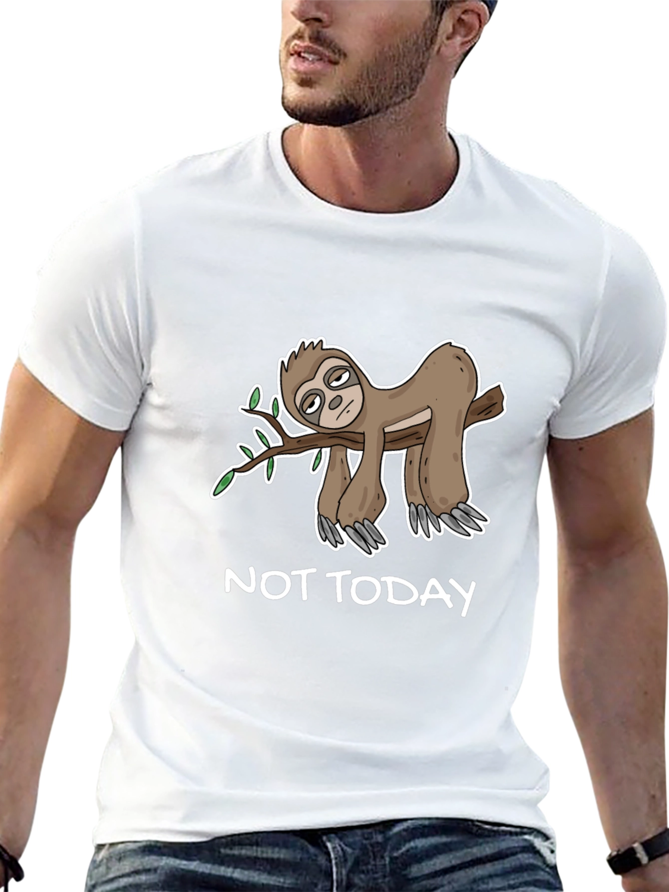 Not Today Sloth T-Shirt - Funny Lazy Sloth Tee