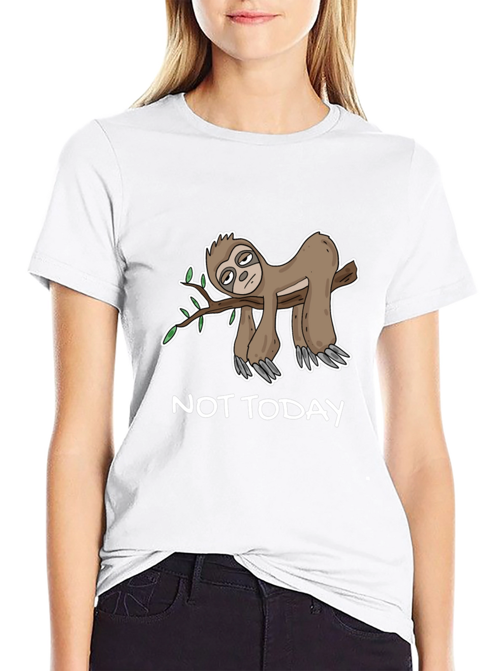 Not Today Sloth T-Shirt - Funny Lazy Sloth Tee