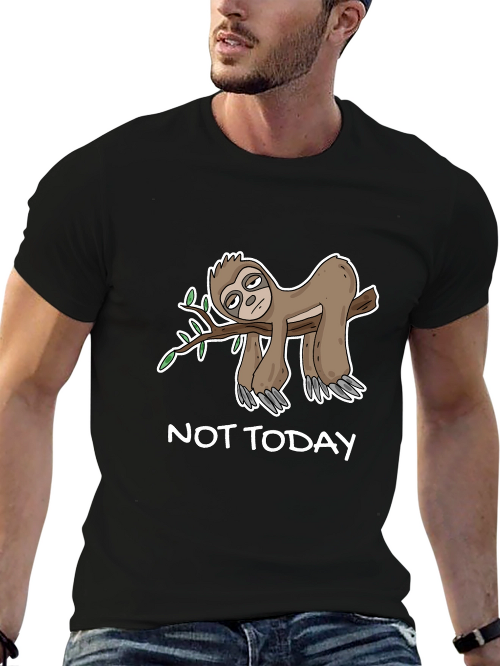 Not Today Sloth T-Shirt - Funny Lazy Sloth Tee