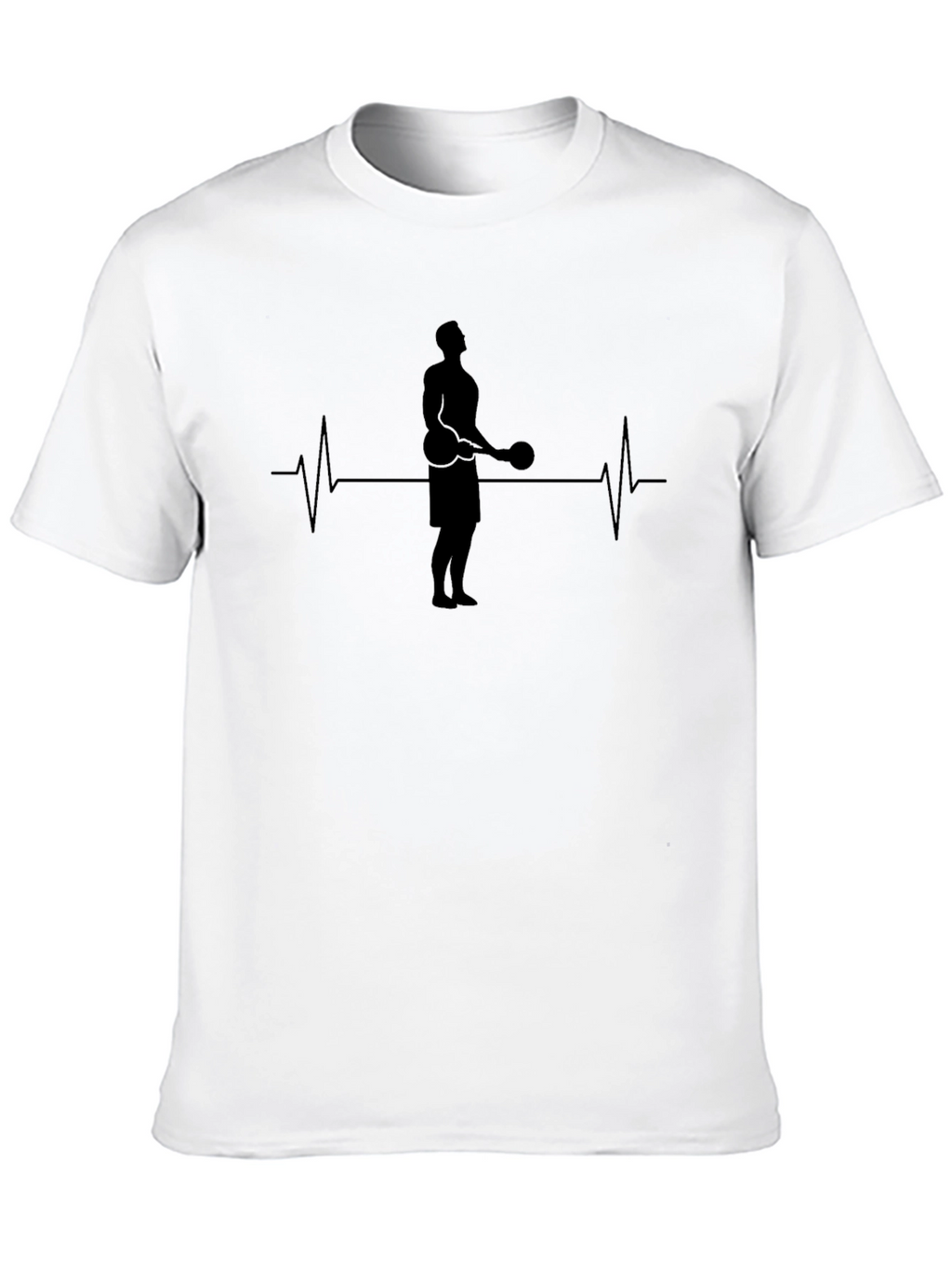 Weightlifter Heartbeat T-Shirt - Gym Lover Tee