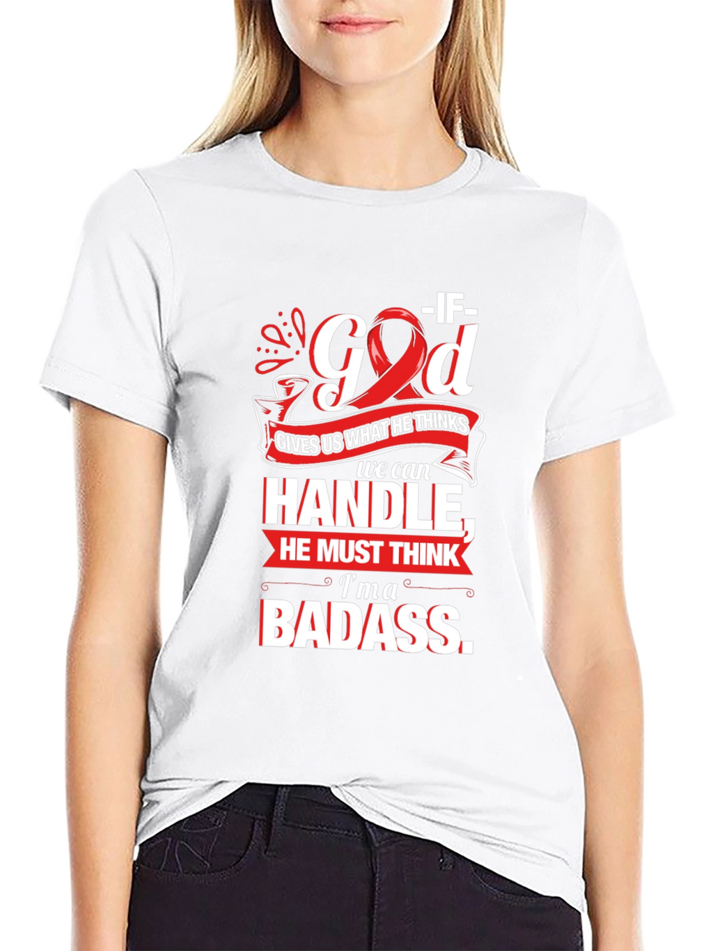 Im a Badass Graphic T-Shirt - Black Cotton Tee