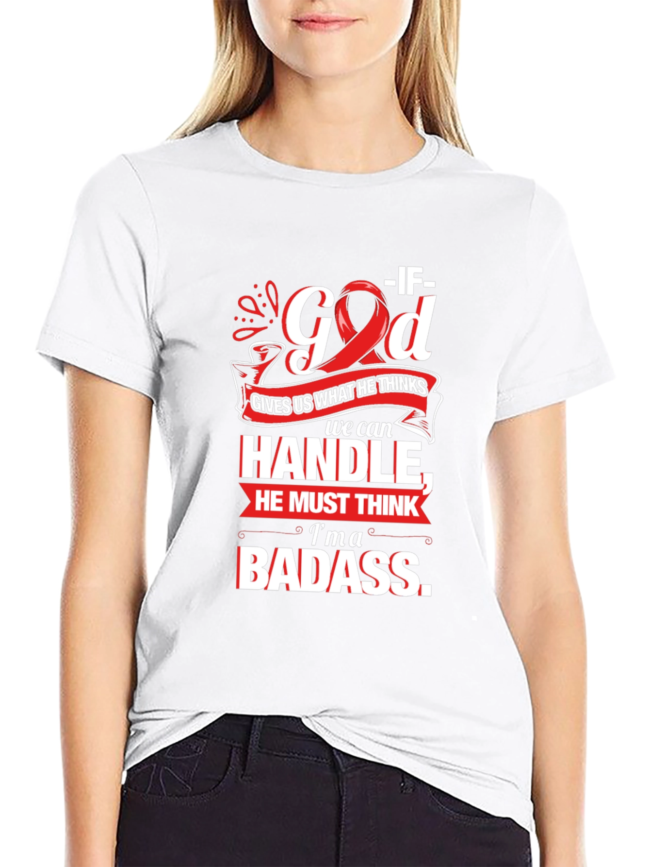 Im a Badass Graphic T-Shirt - Black Cotton Tee