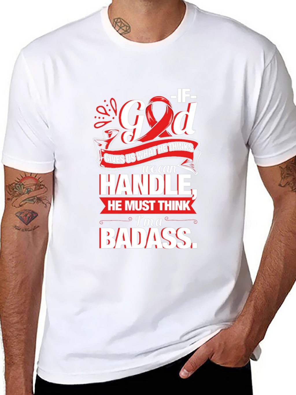 Im a Badass Graphic T-Shirt - Black Cotton Tee