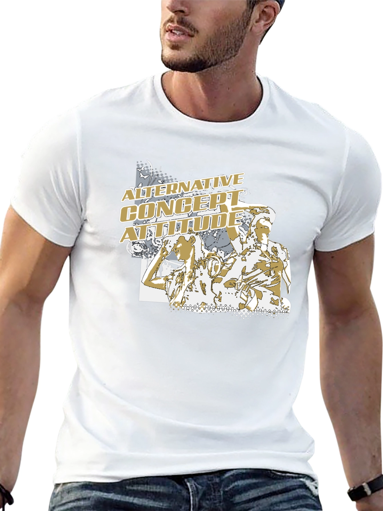 Alternative Concert Attitude Graphic T-Shirt