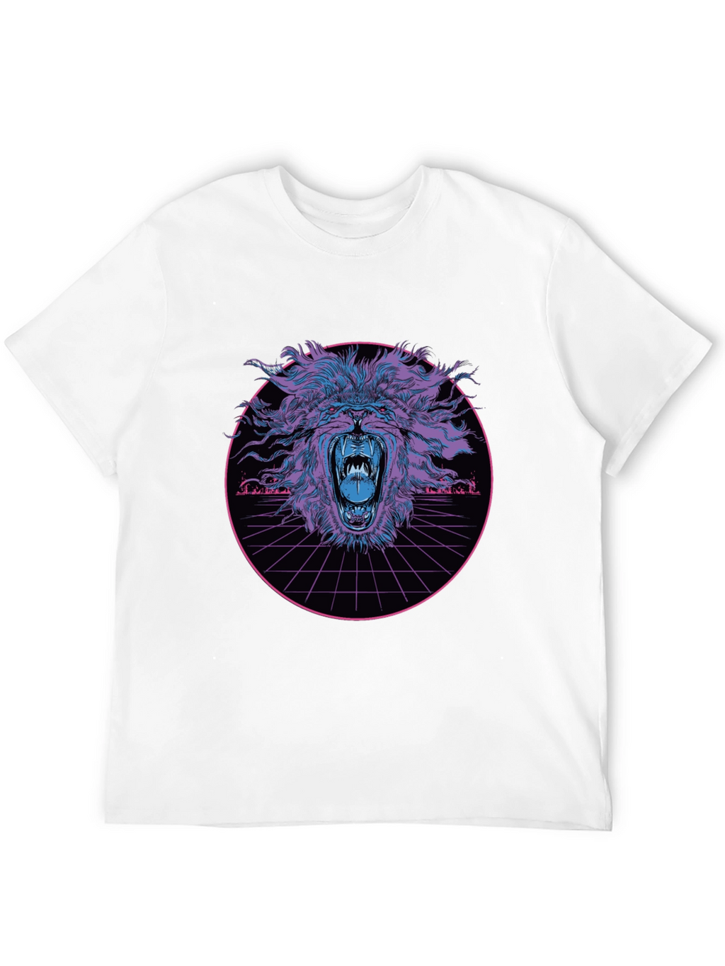 Retro Lion Graphic T-Shirt
