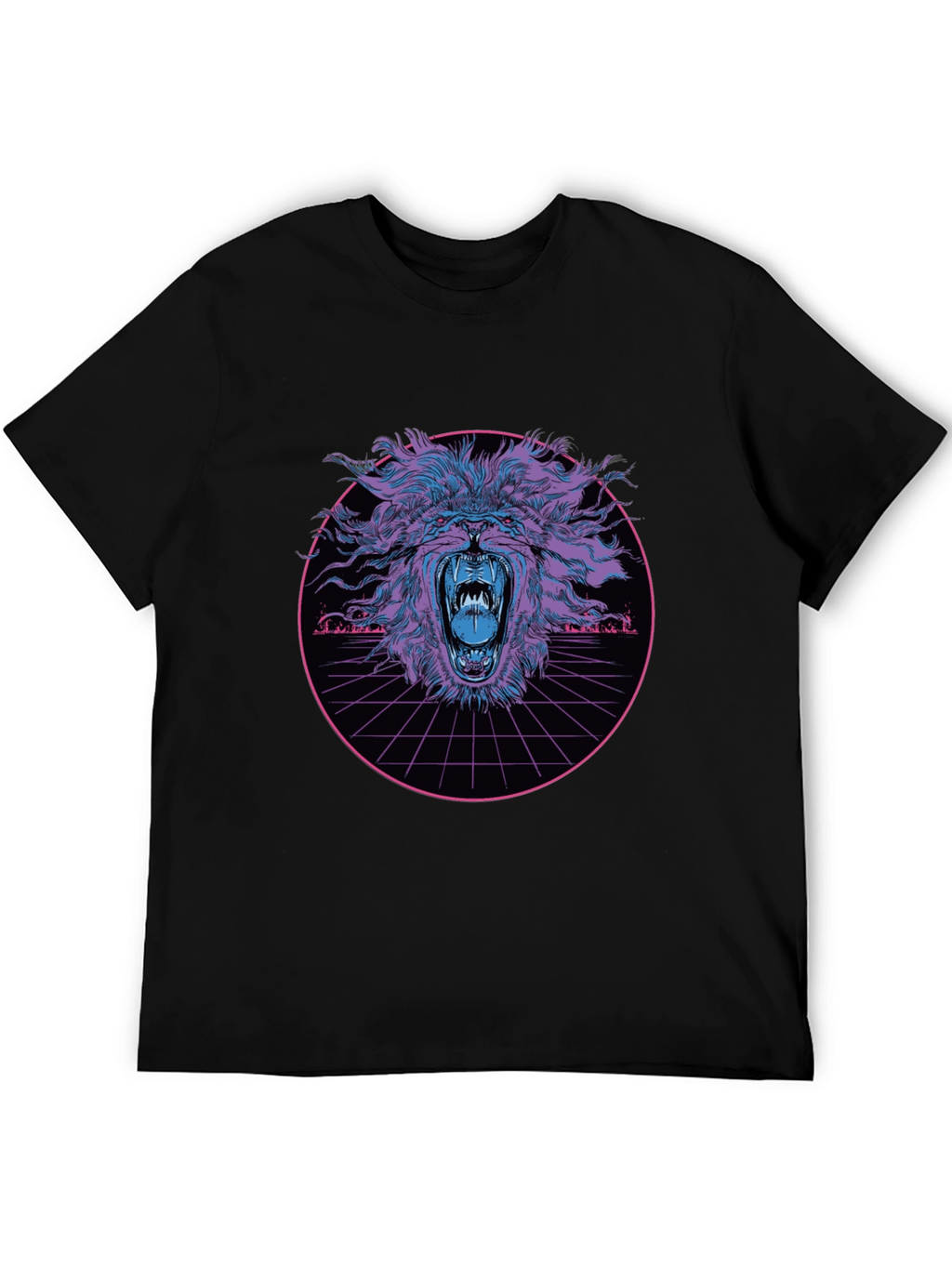 Retro Lion Graphic T-Shirt