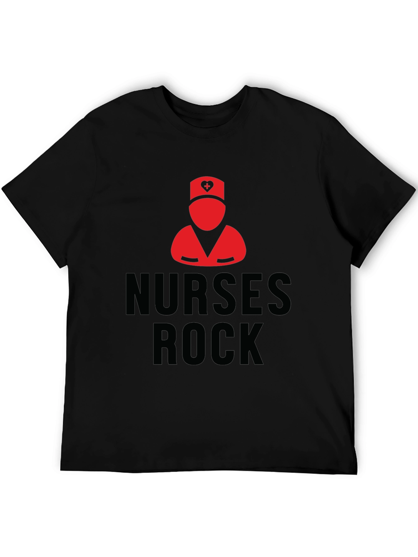 Nurses Rock Black T-Shirt