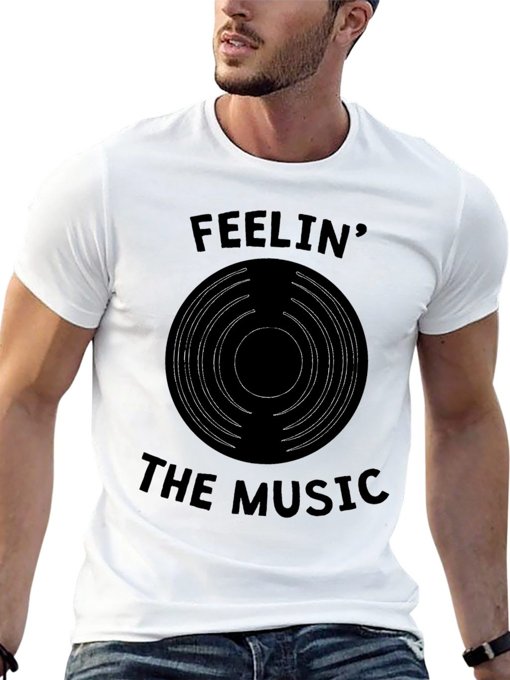 Feelin The Music Graphic T-Shirt