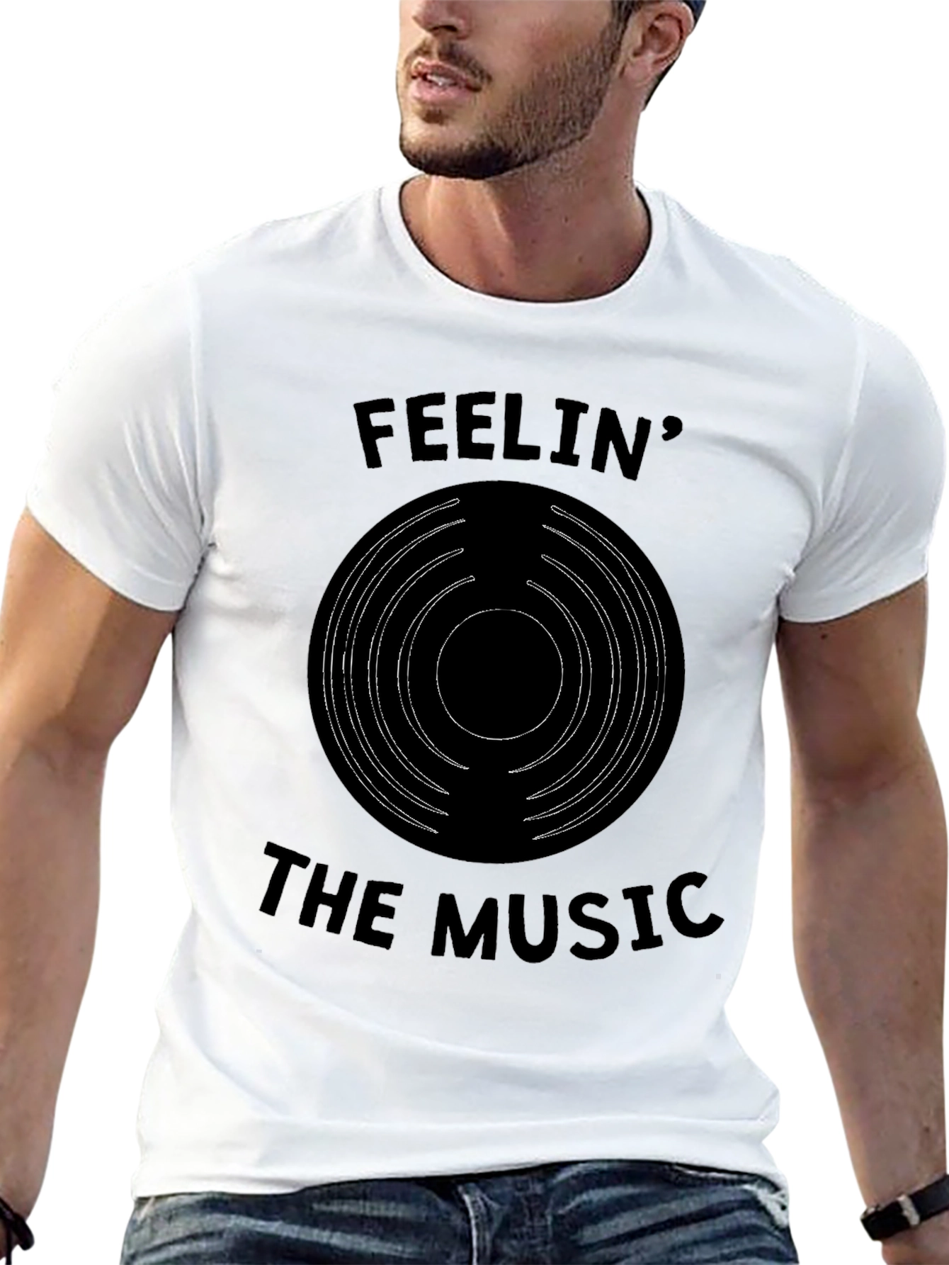 Feelin The Music Graphic T-Shirt