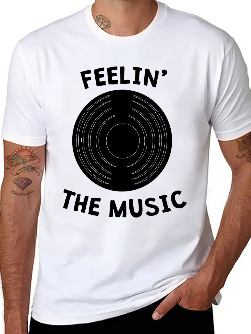 Feelin The Music Graphic T-Shirt