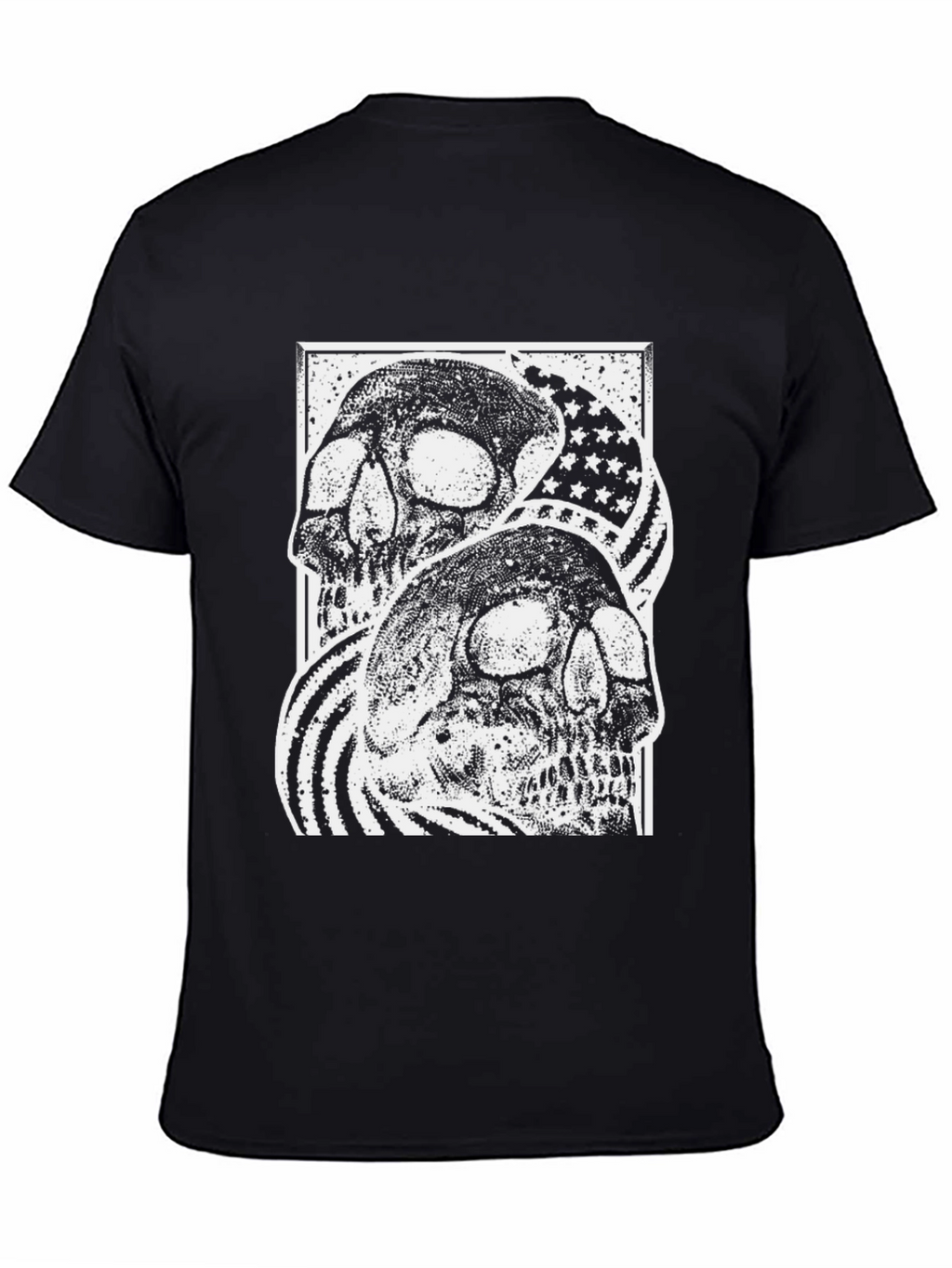 Skull American Flag Graphic Tee
