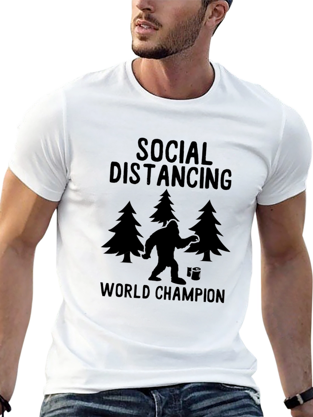 Social Distancing World Champion T-Shirt