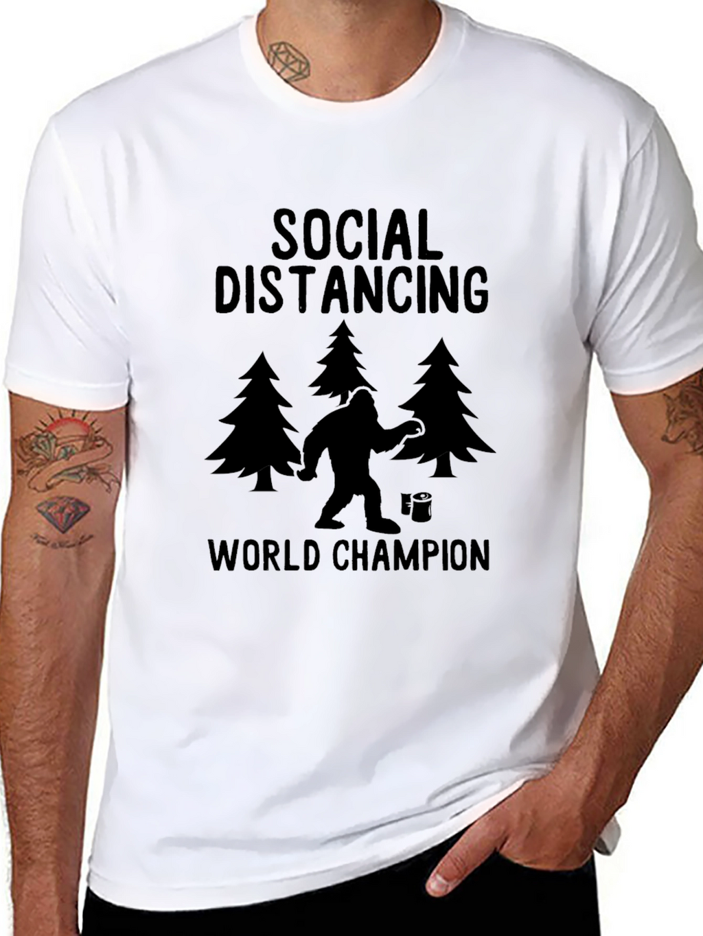 Social Distancing World Champion T-Shirt