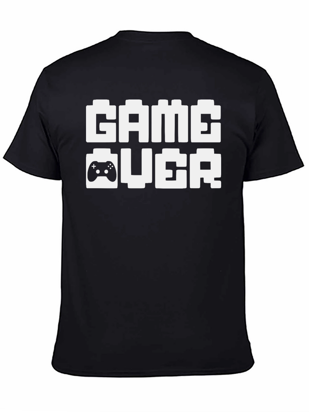 Game Over Pixel Art T-Shirt - Black