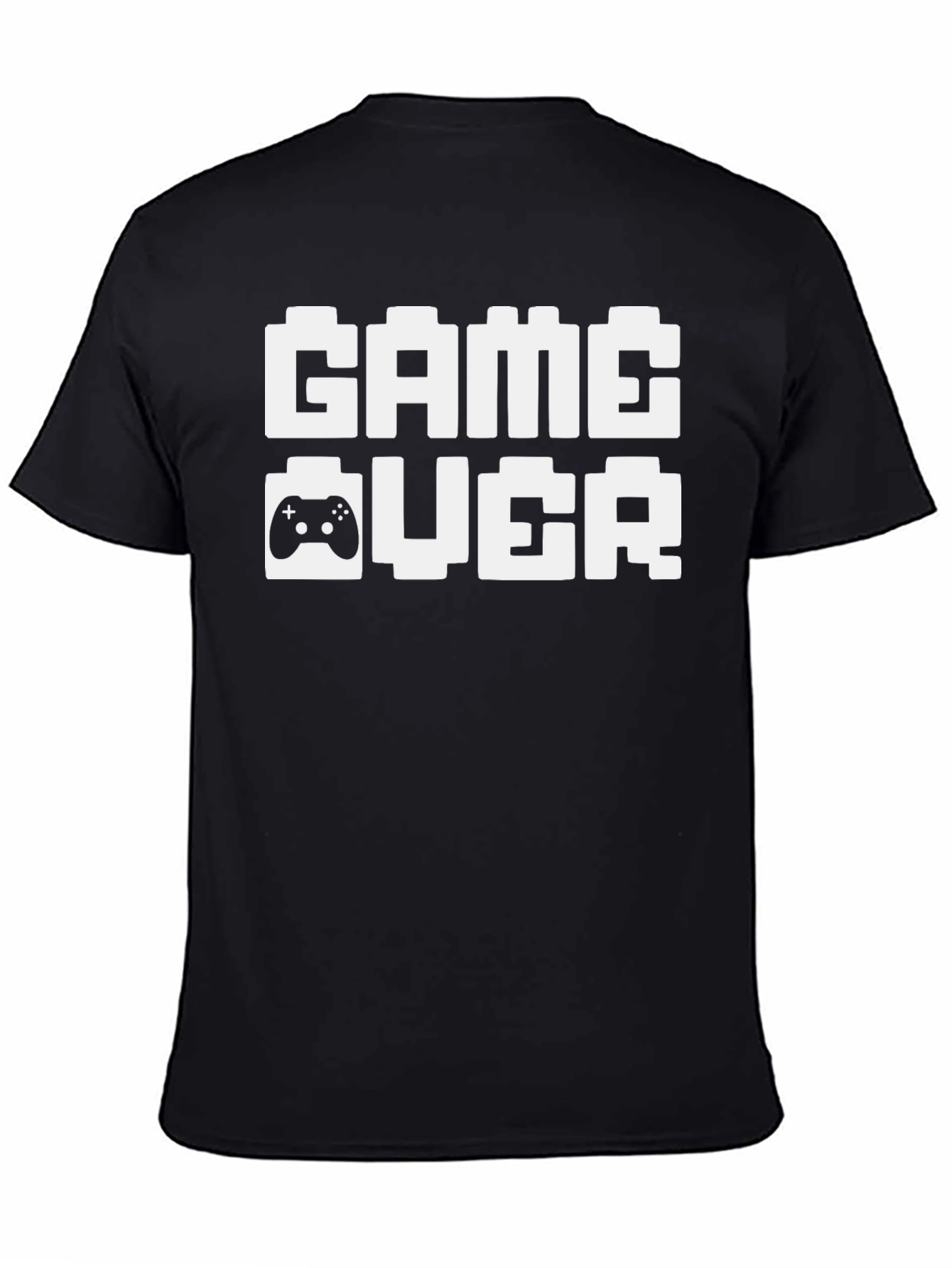 Game Over Pixel Art T-Shirt - Black