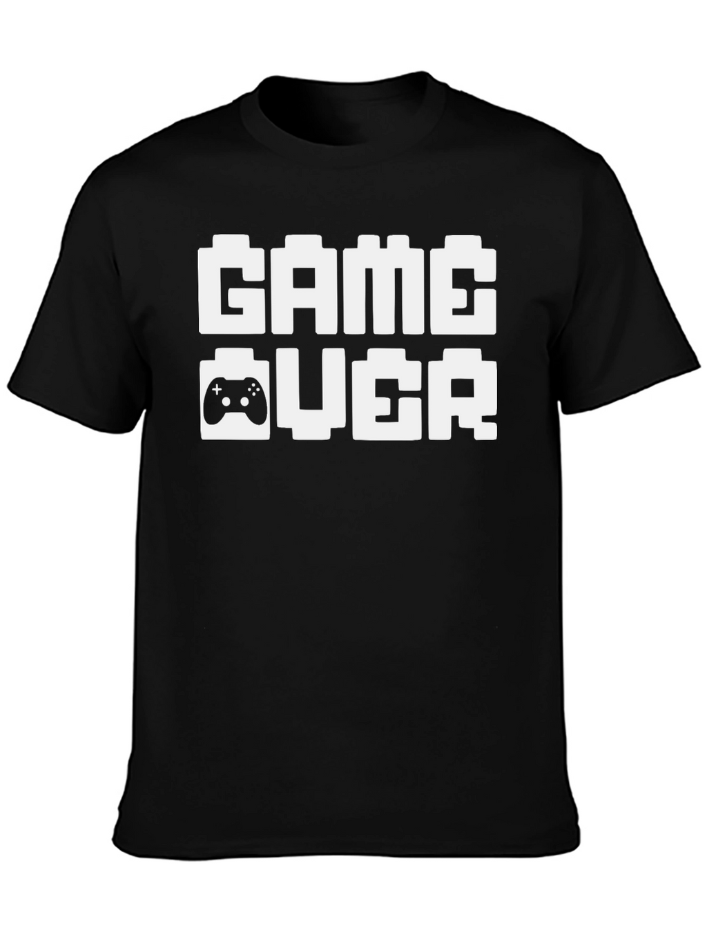 Game Over Pixel Art T-Shirt - Black