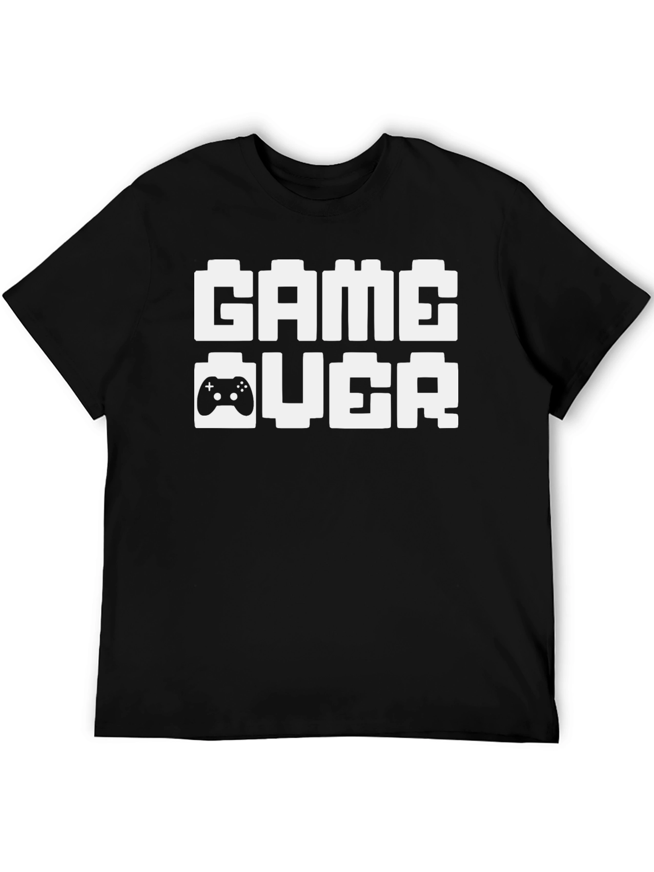 Game Over Pixel Art T-Shirt - Black