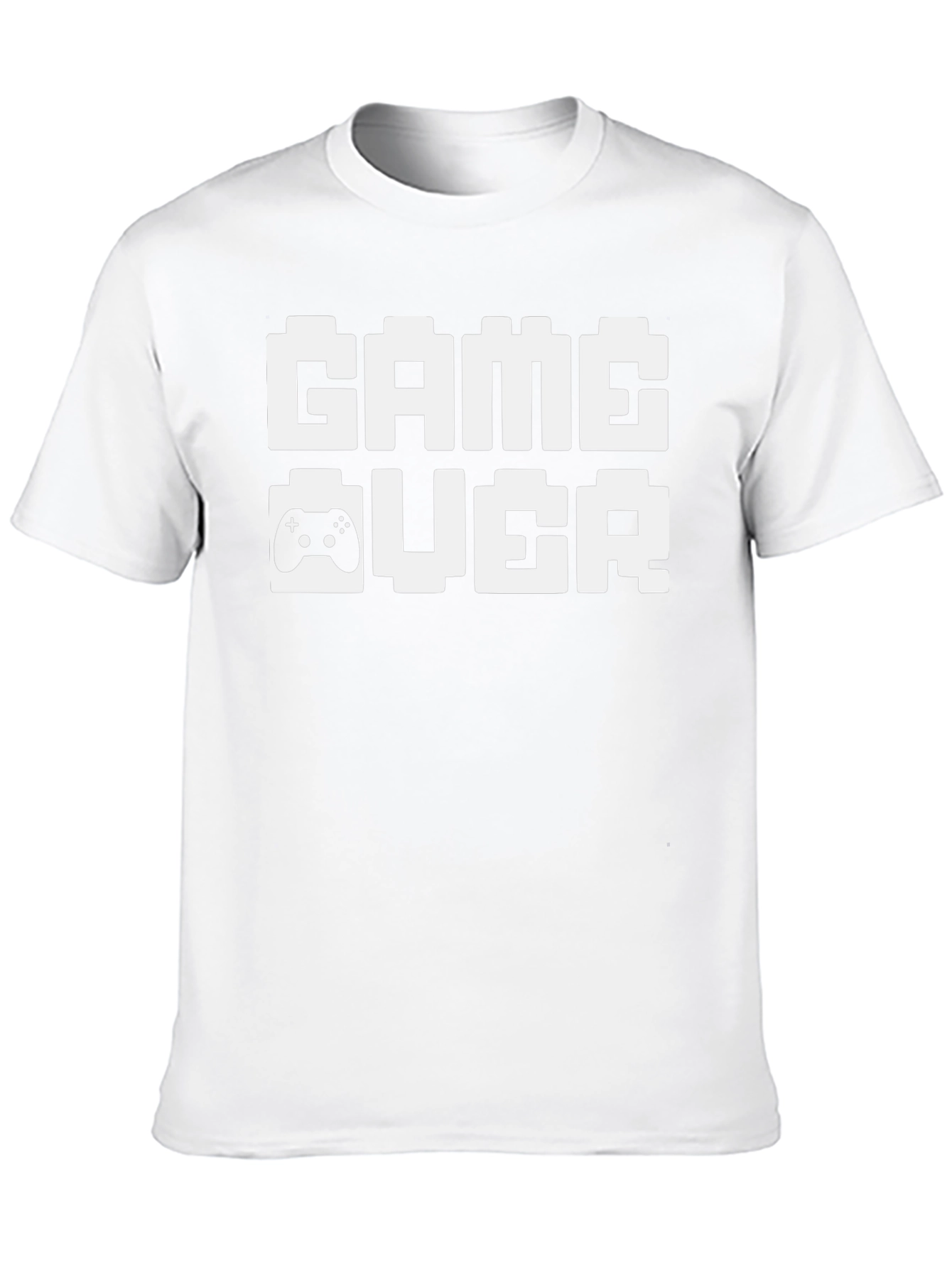 Game Over Pixel Art T-Shirt - Black
