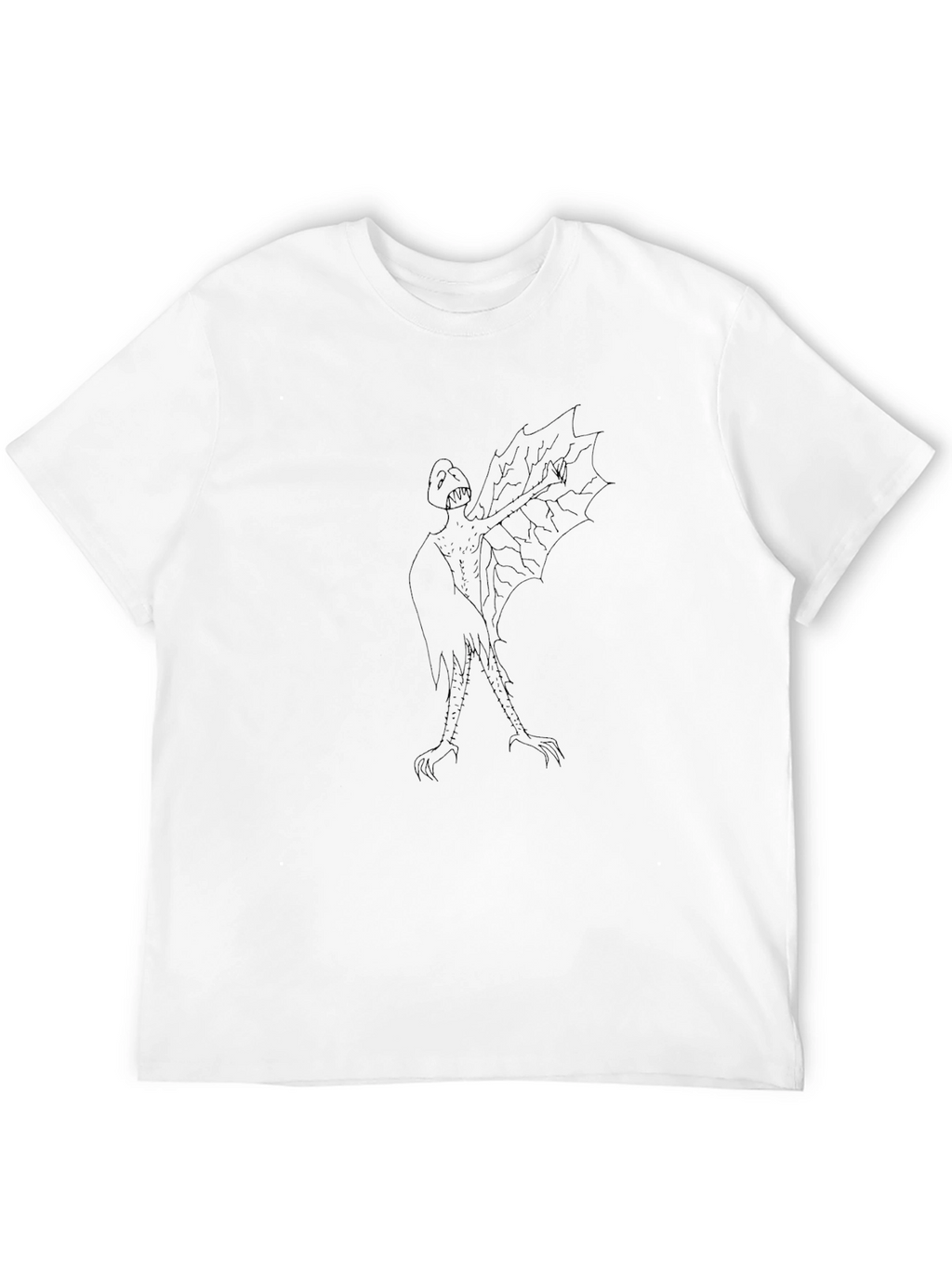 Unique Black T-Shirt with Monster Design