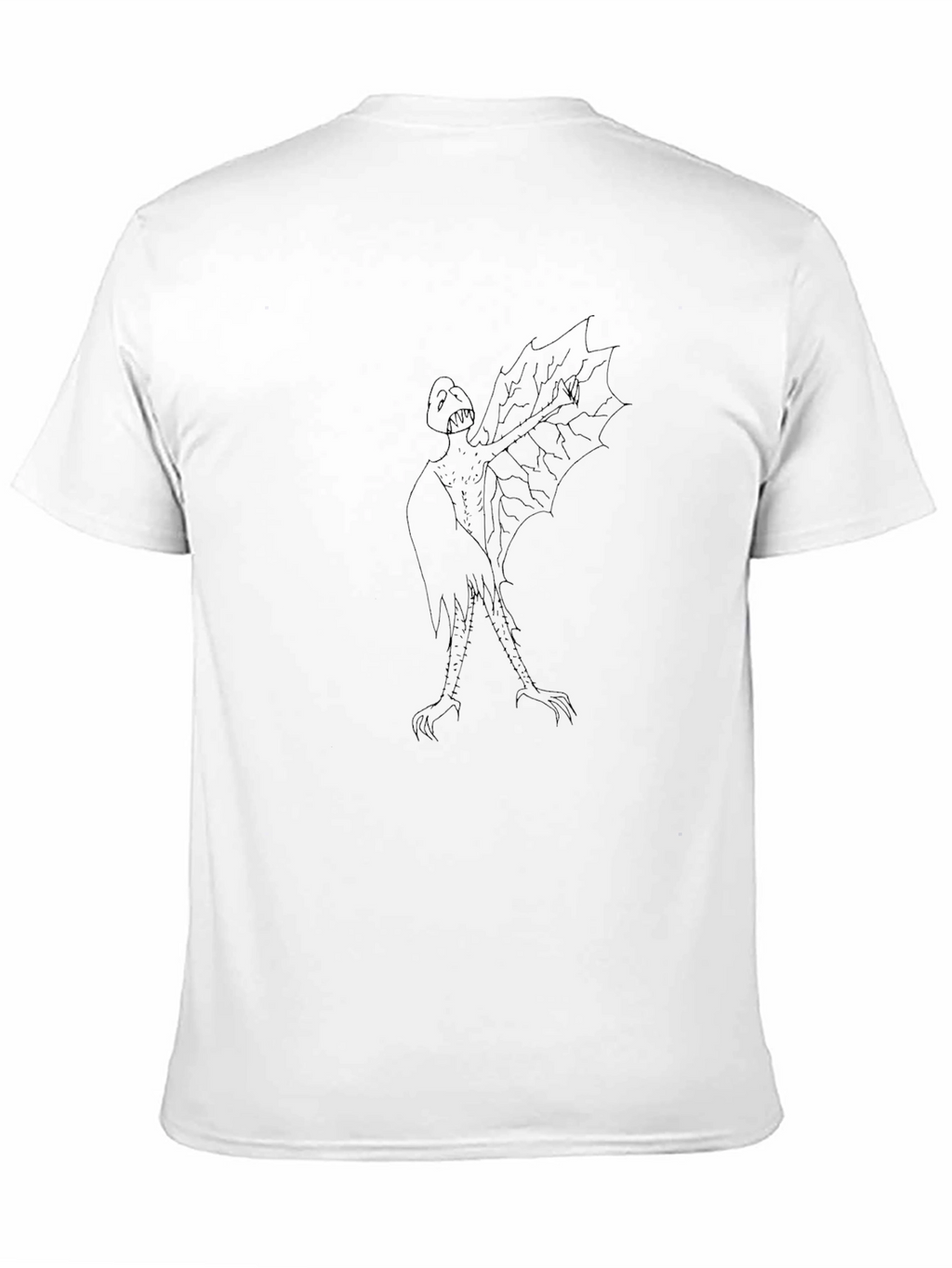 Unique Black T-Shirt with Monster Design