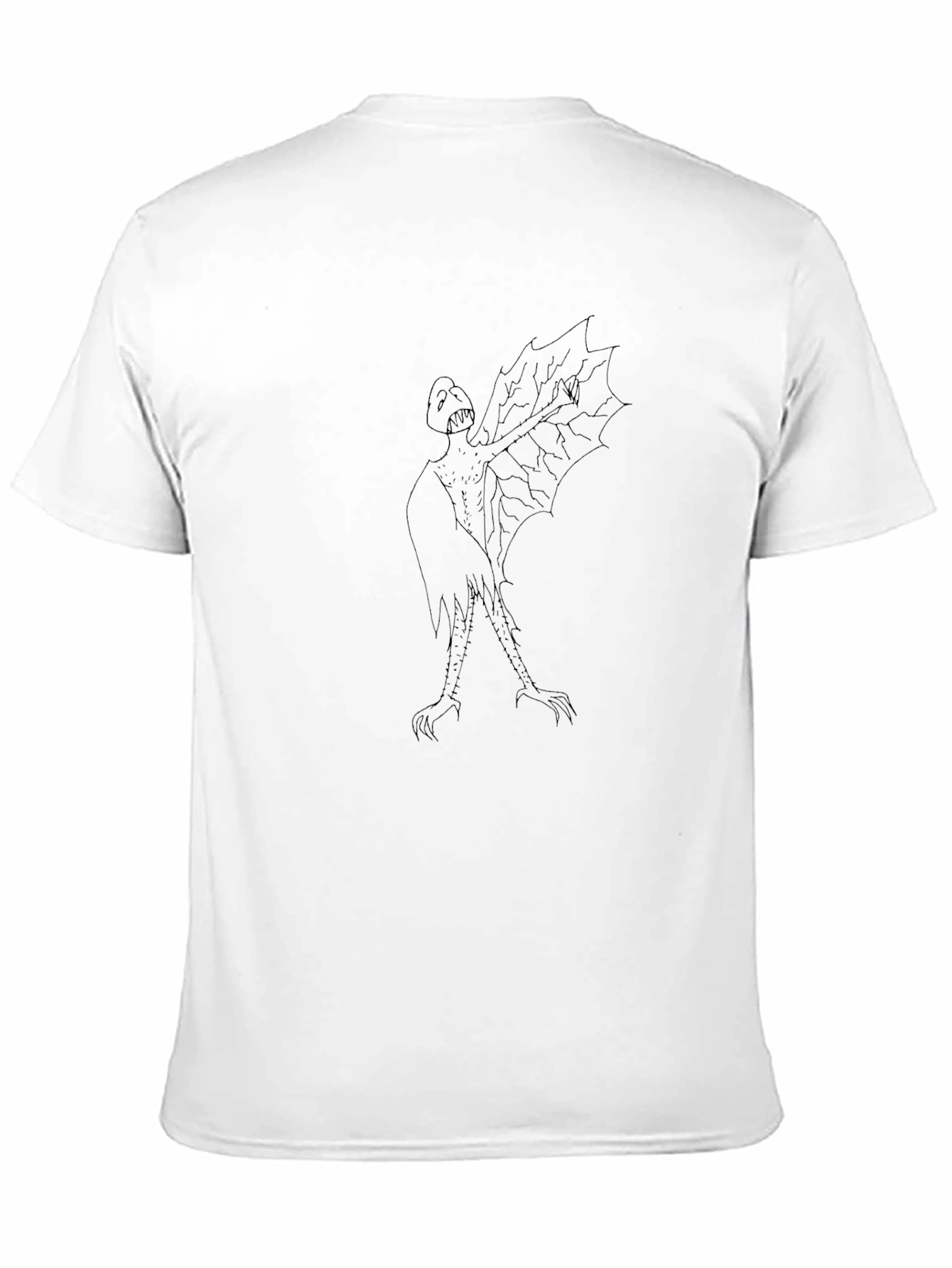 Unique Black T-Shirt with Monster Design