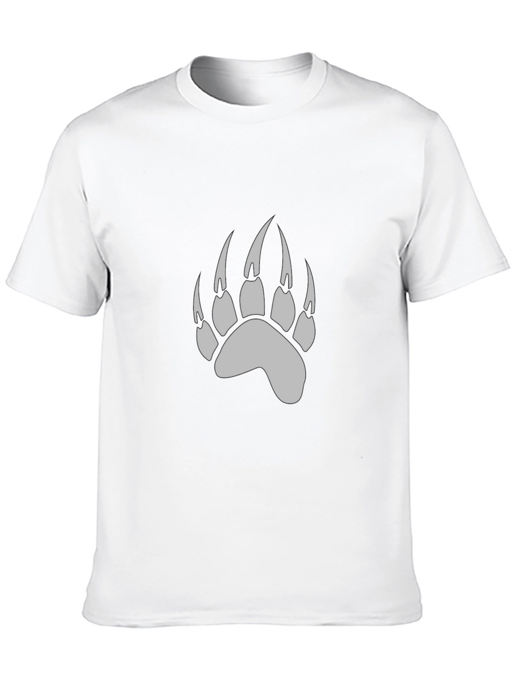 Black Bear Paw Print T-Shirt
