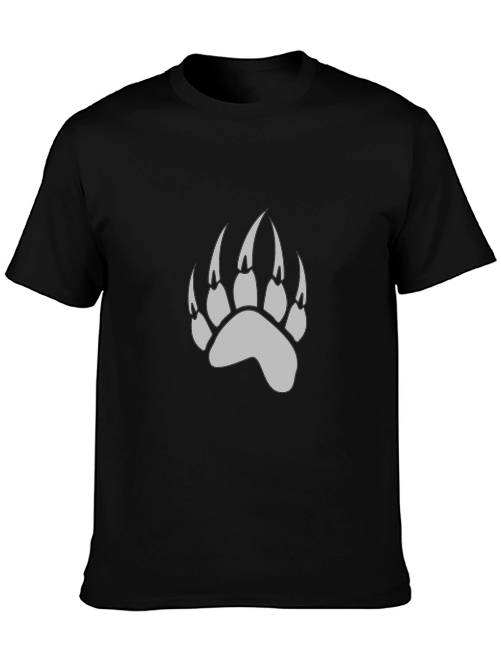 Black Bear Paw Print T-Shirt