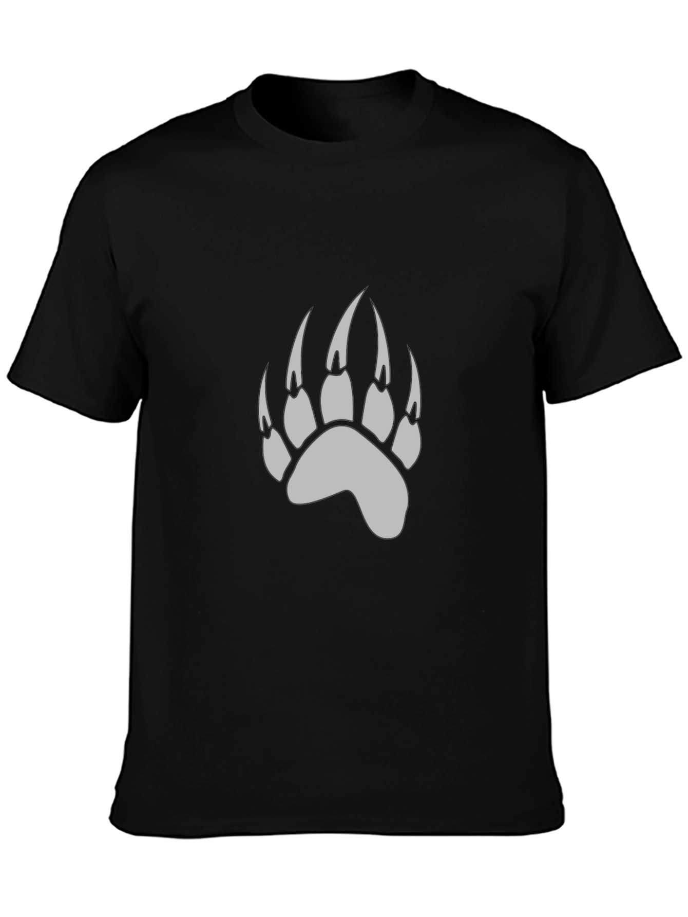 Black Bear Paw Print T-Shirt