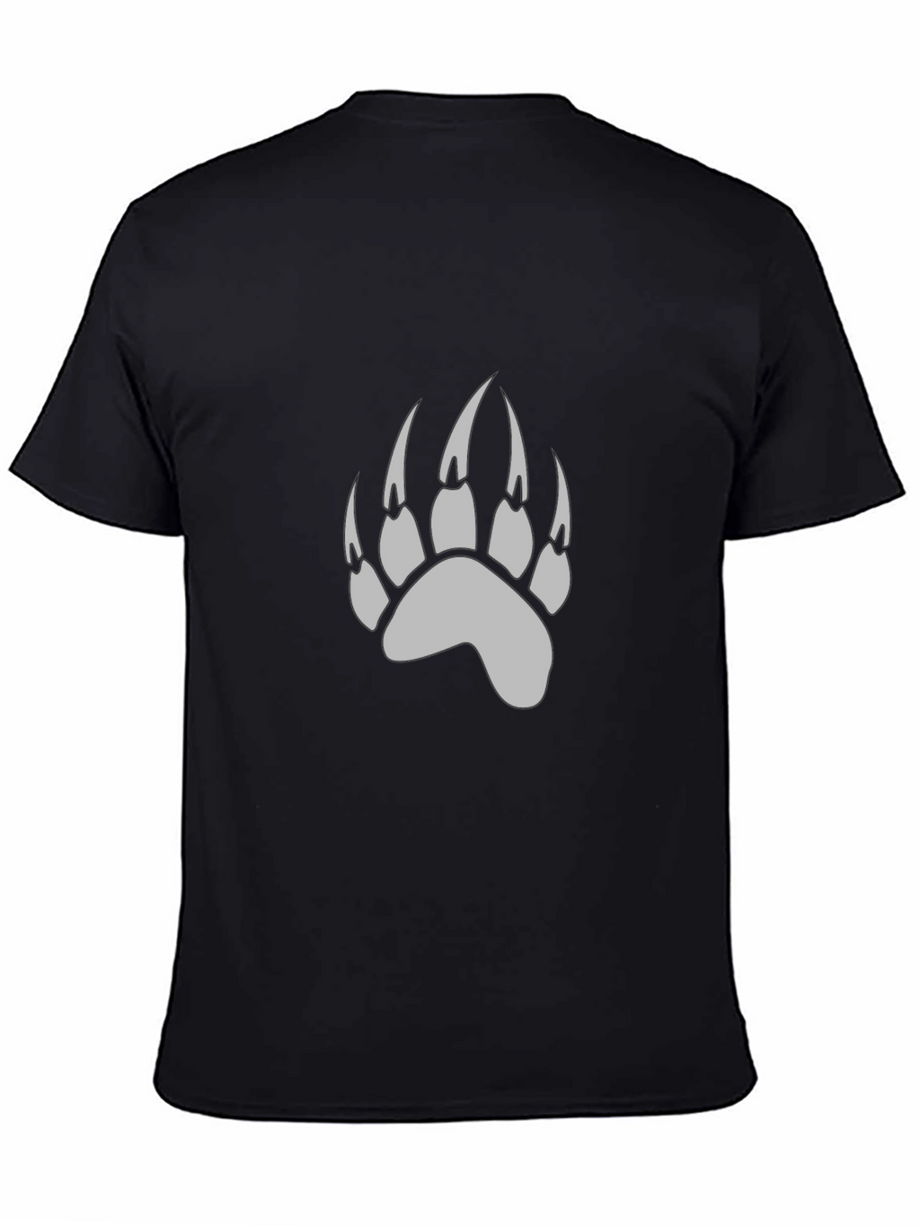 Black Bear Paw Print T-Shirt