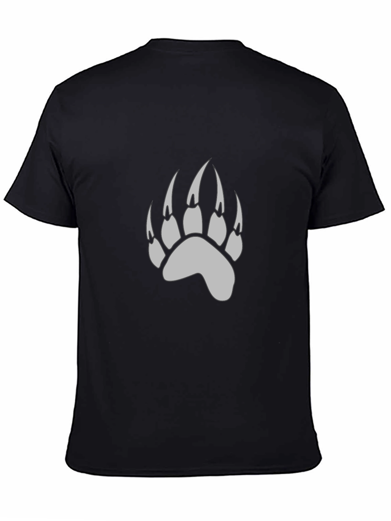 Black Bear Paw Print T-Shirt