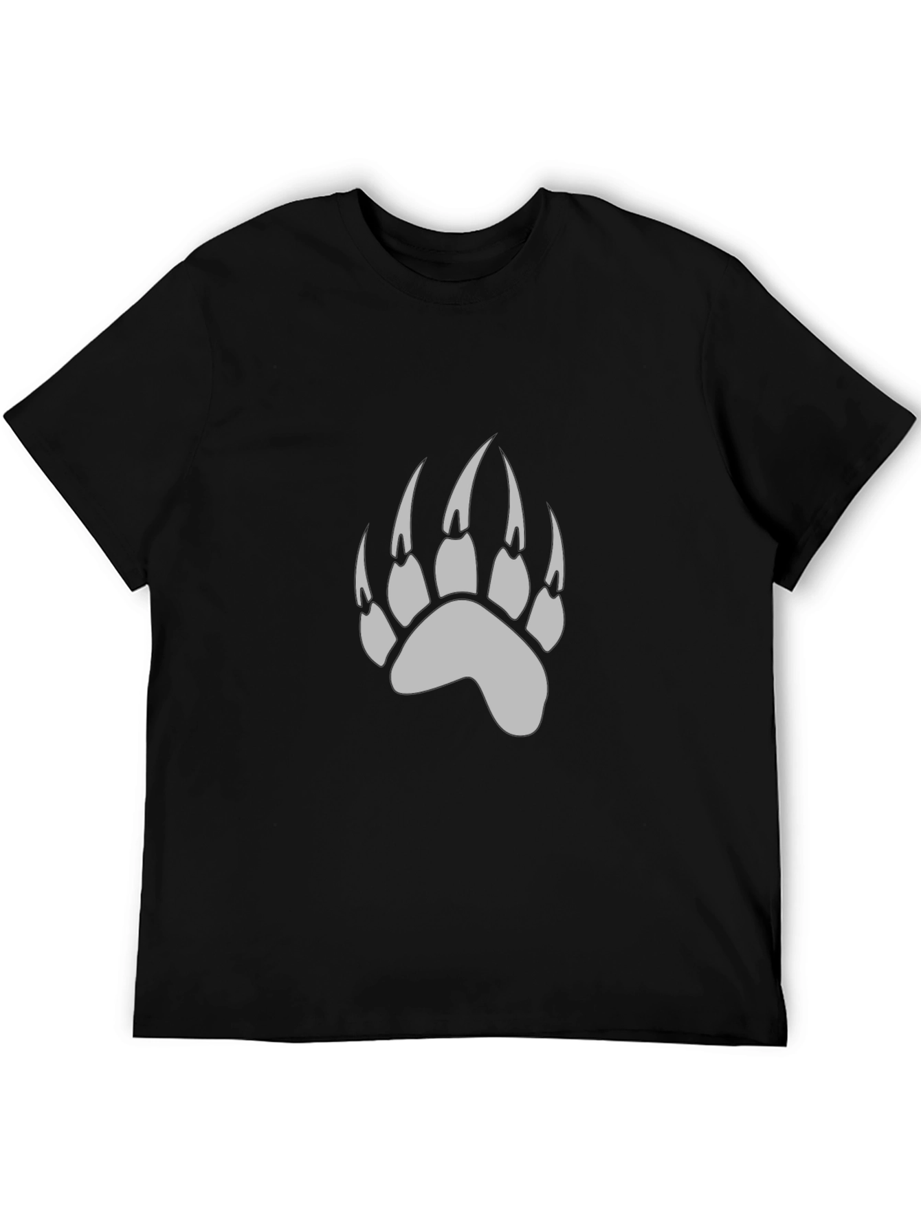 Black Bear Paw Print T-Shirt
