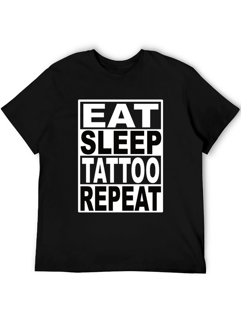 Eat Sleep Tattoo Repeat Graphic T-Shirt