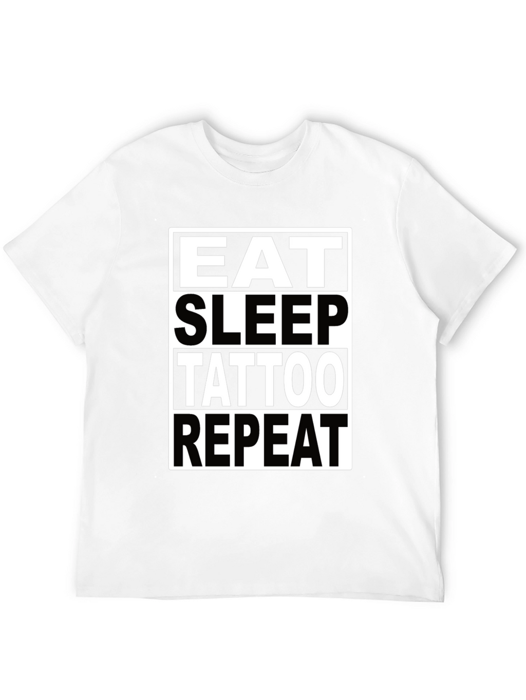 Eat Sleep Tattoo Repeat Graphic T-Shirt