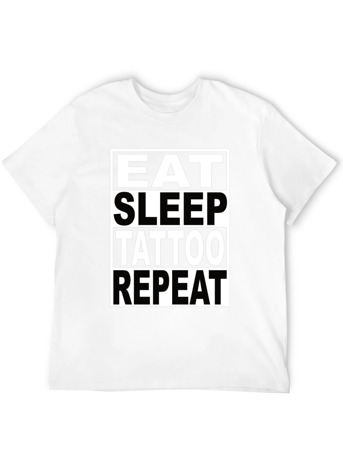 Eat Sleep Tattoo Repeat Graphic T-Shirt