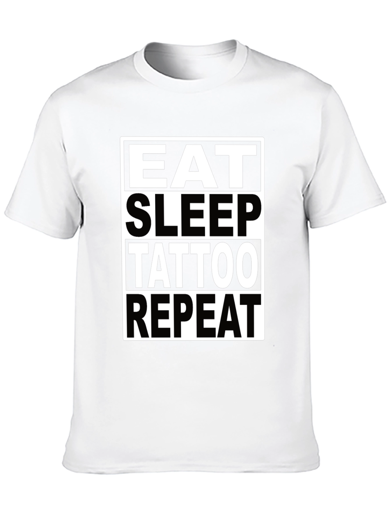Eat Sleep Tattoo Repeat Graphic T-Shirt
