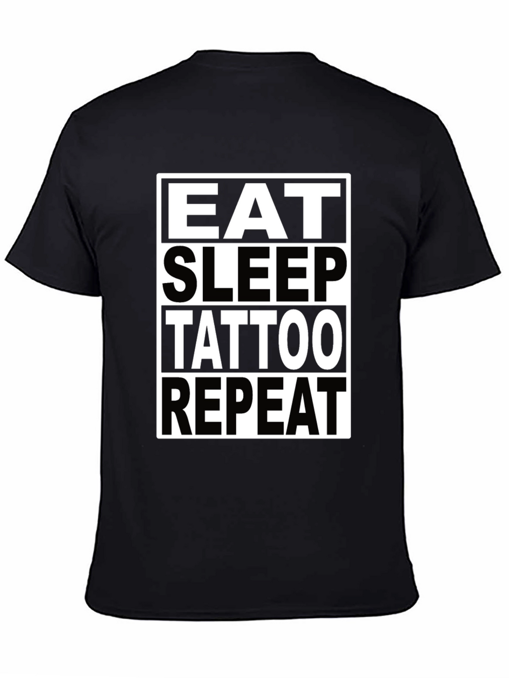 Eat Sleep Tattoo Repeat Graphic T-Shirt