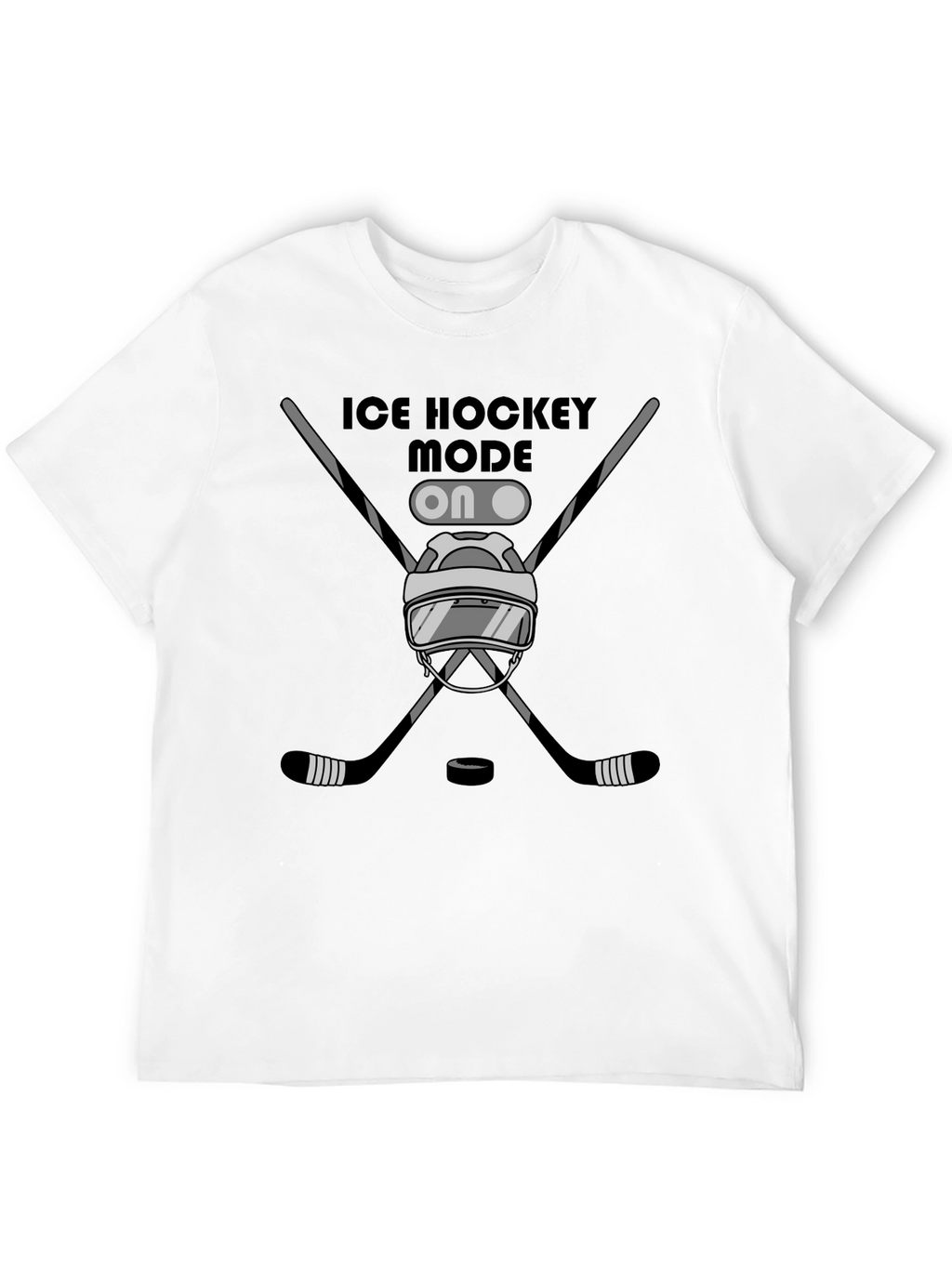 Ice Hockey Mode On Graphic Tee