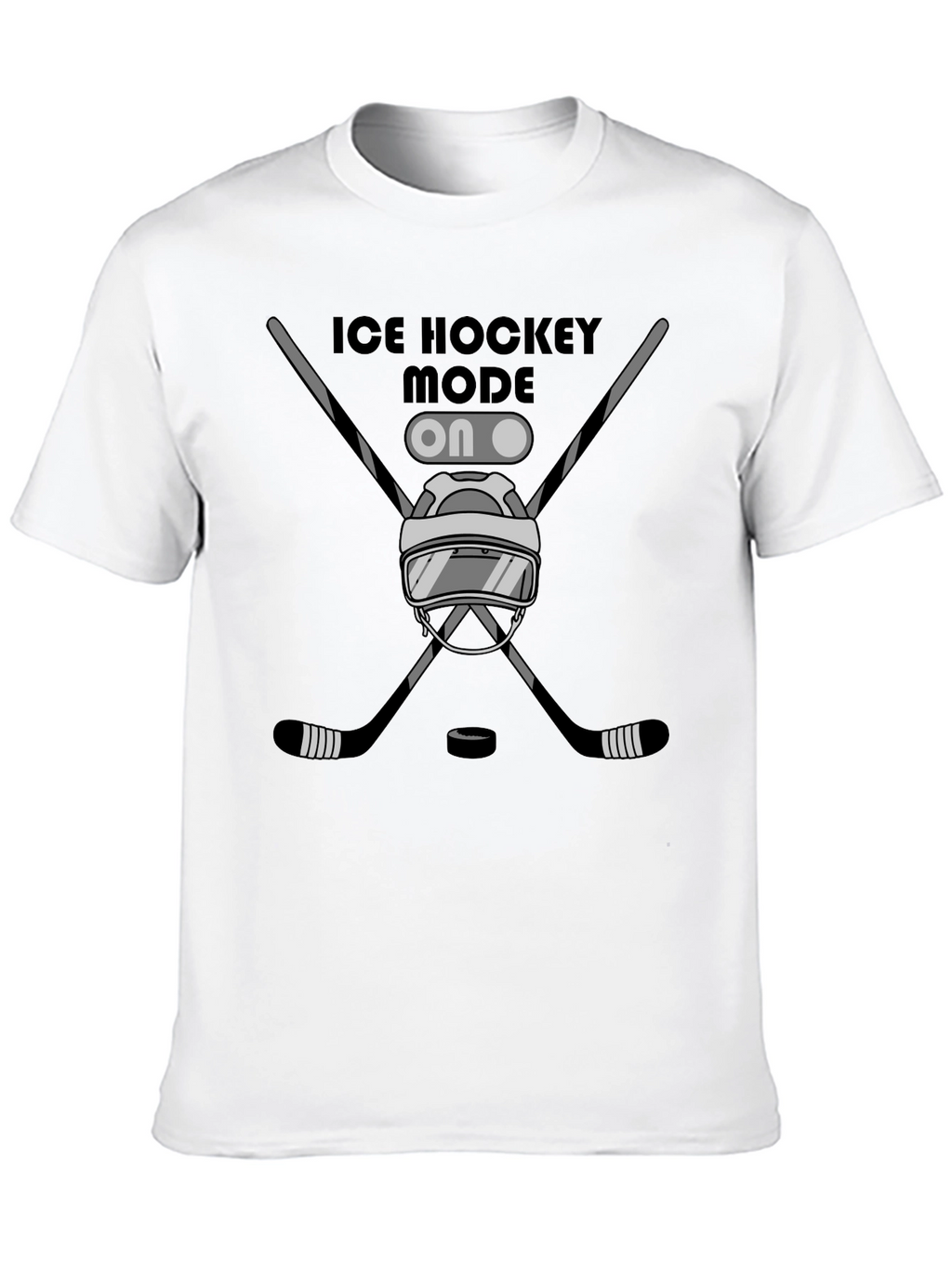 Ice Hockey Mode On Graphic Tee