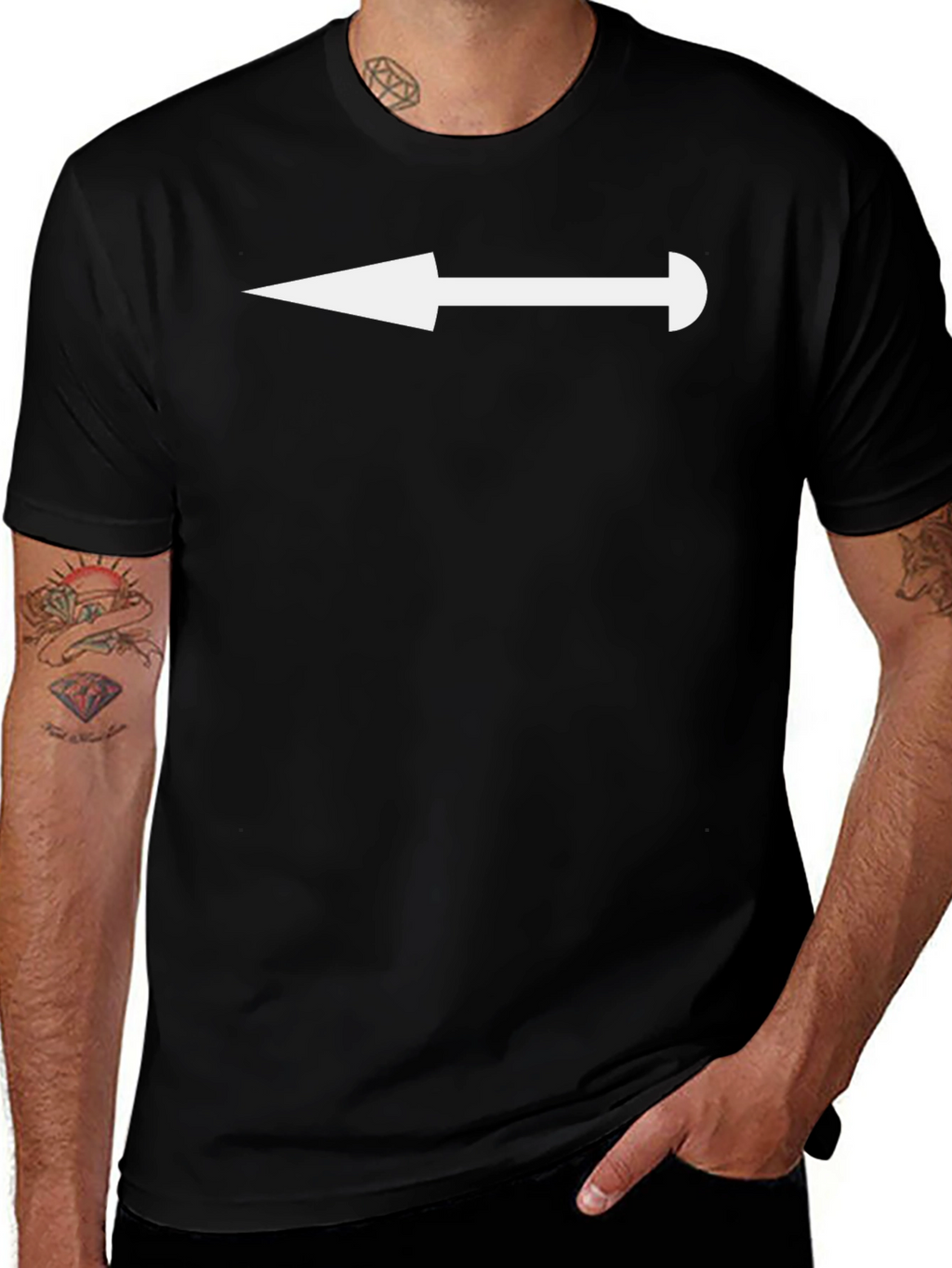 Arrow Graphic Tee - Left Direction