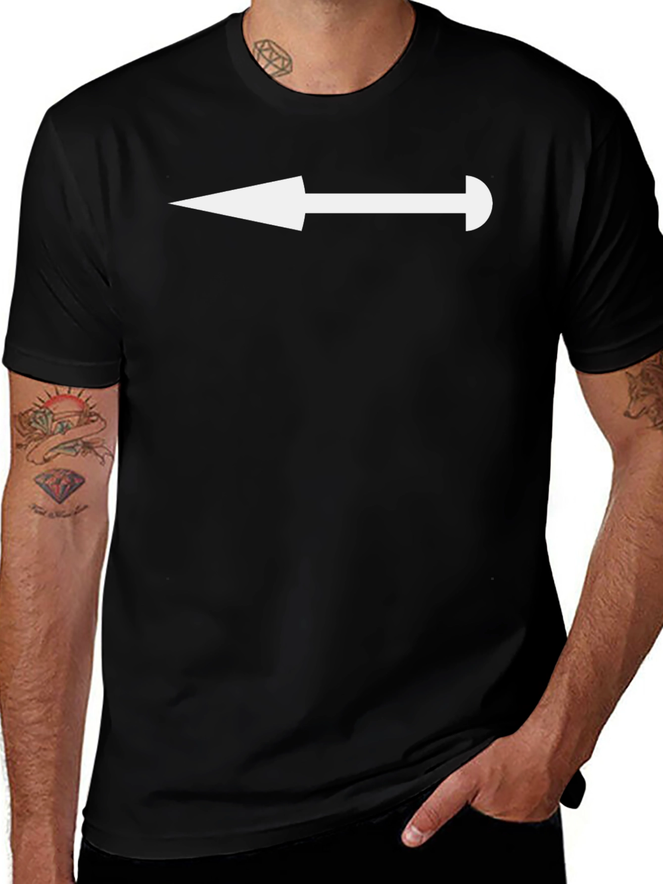 Arrow Graphic Tee - Left Direction