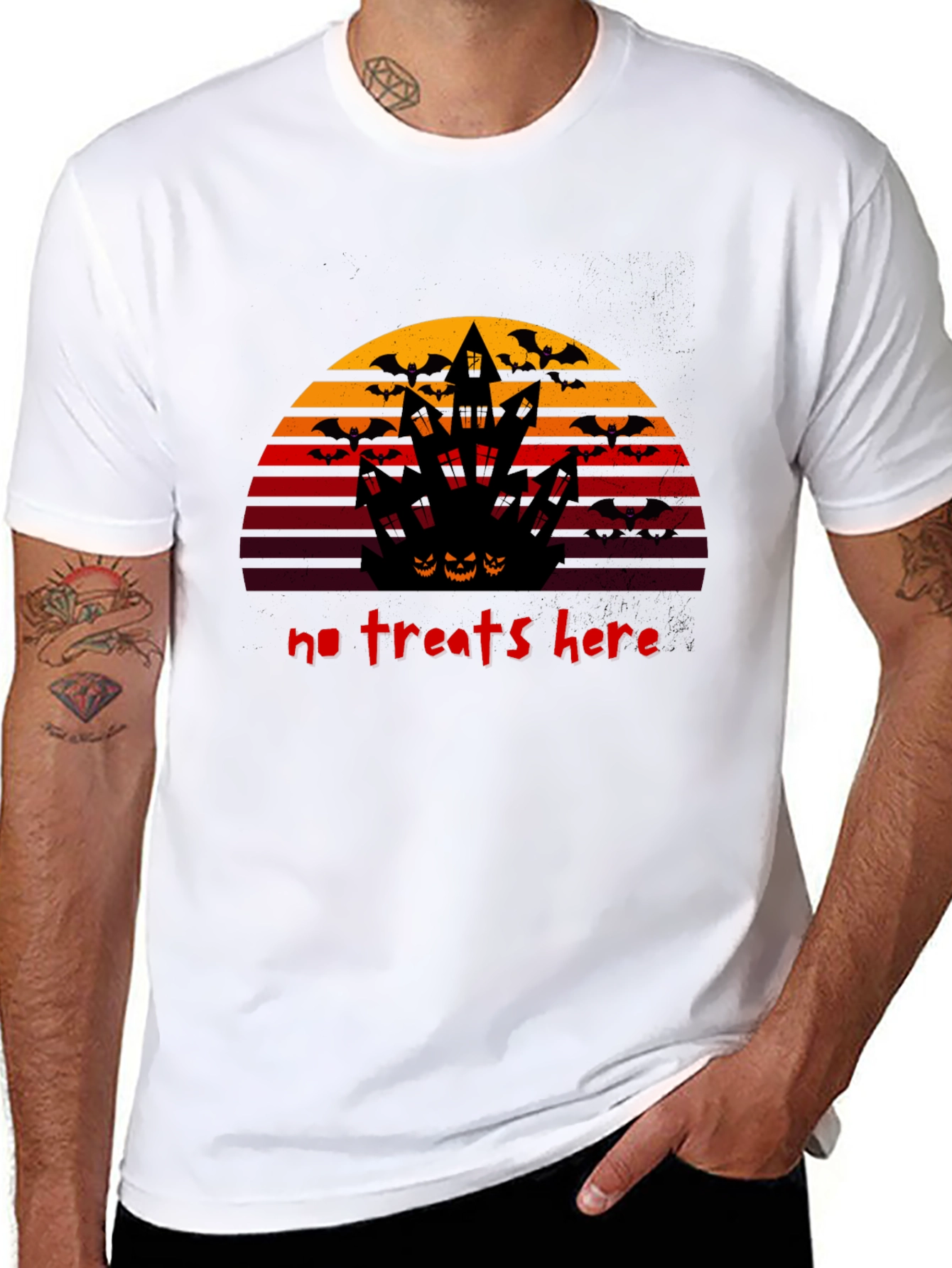 Halloween No Treats Here Graphic T-Shirt