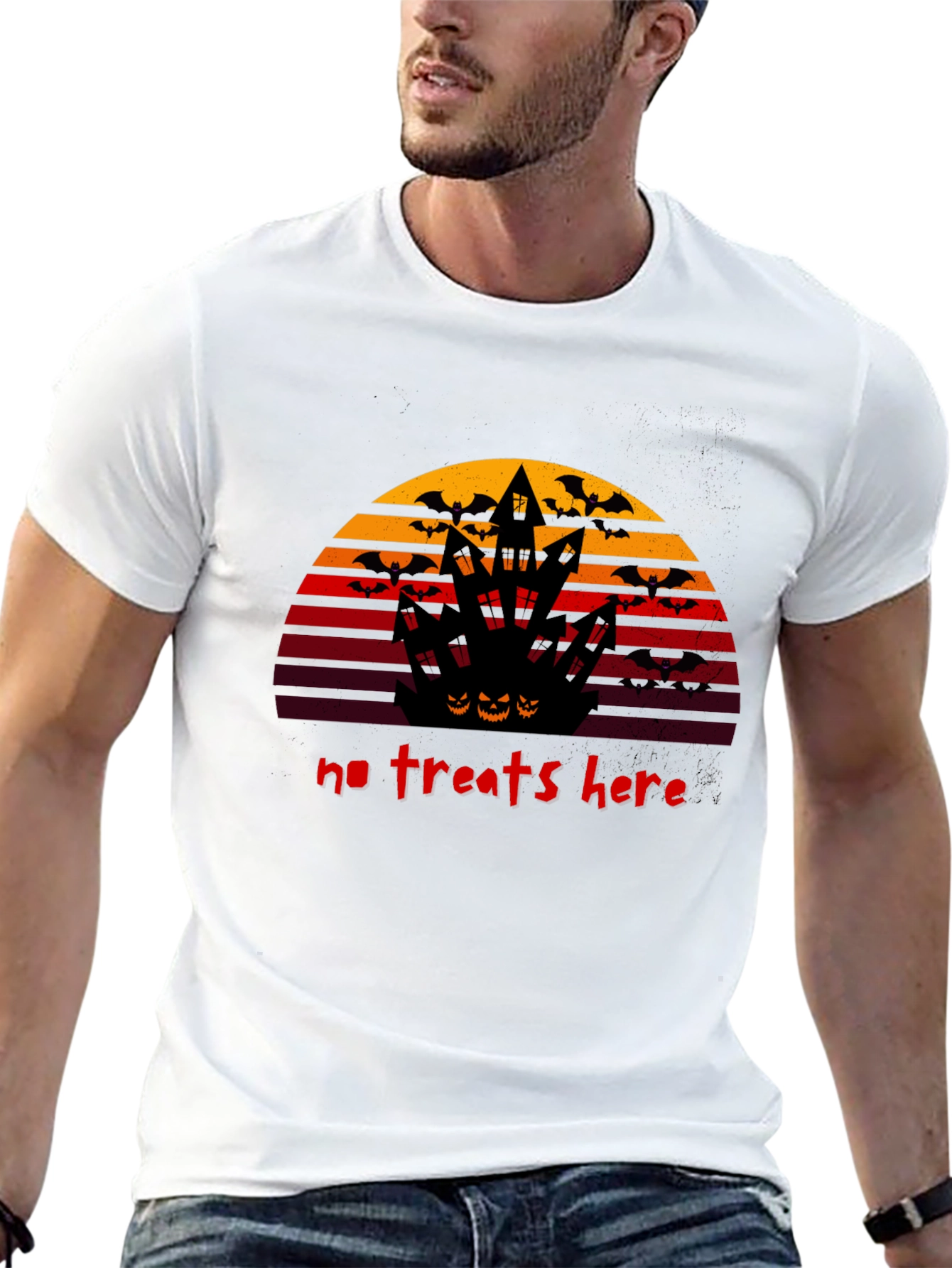 Halloween No Treats Here Graphic T-Shirt