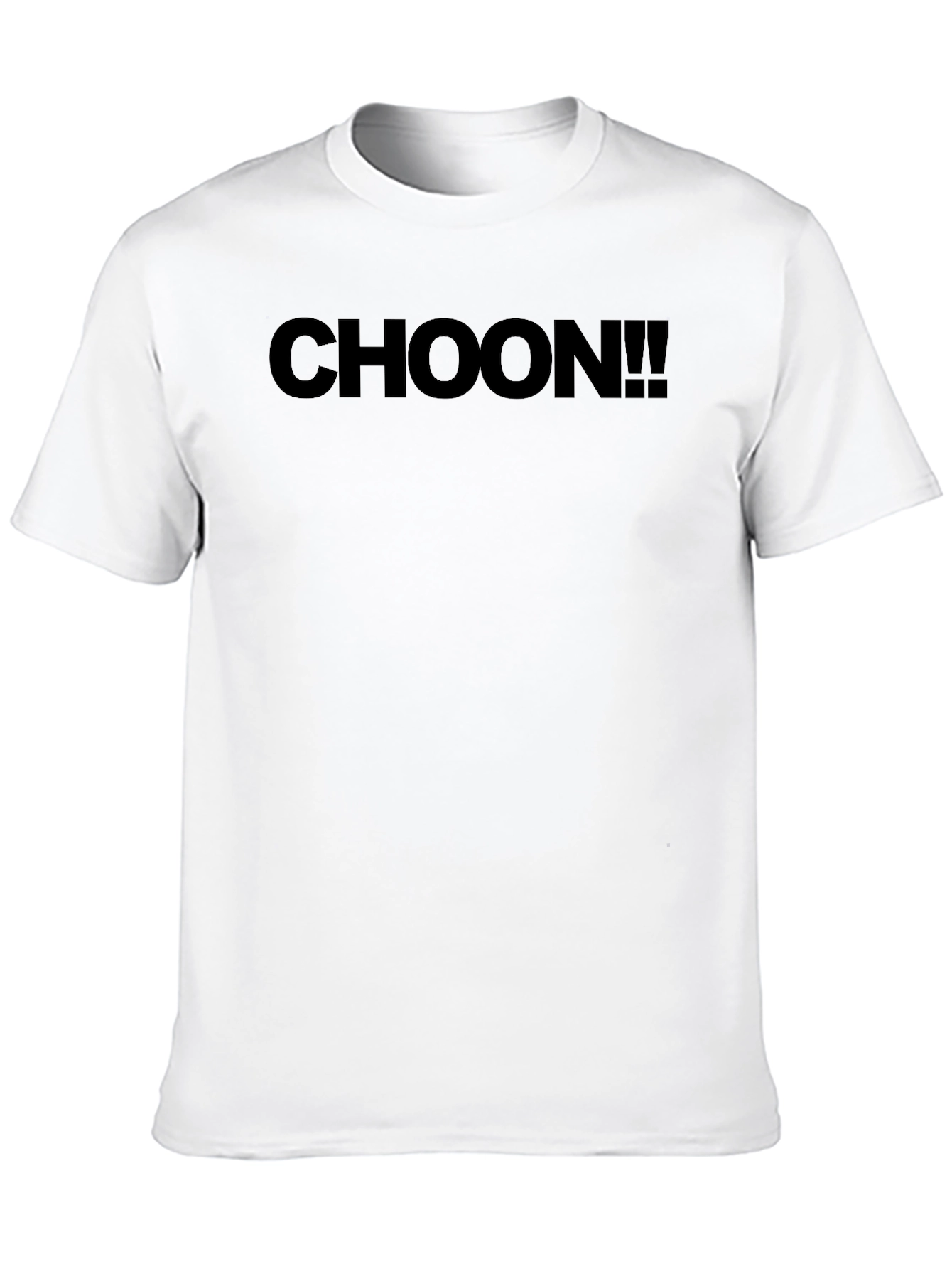 CHOON!! Black Graphic Tee - Casual Style